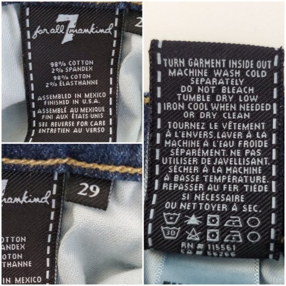 7FAM The Straight Tapered Leg Denim Jeans - Picture 8 of 9